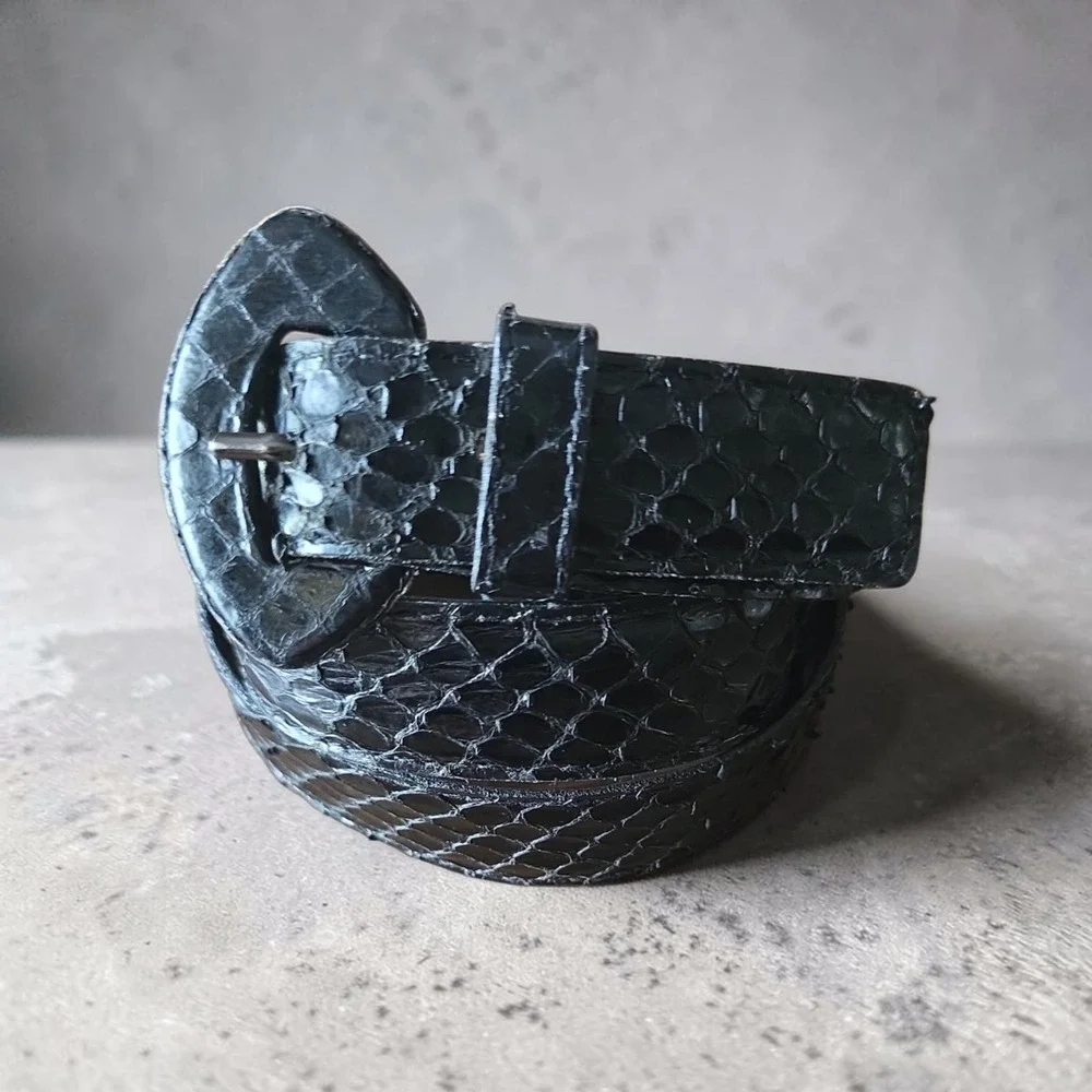 Vintage Thierry Mugler Snakeskin Belt size Medium